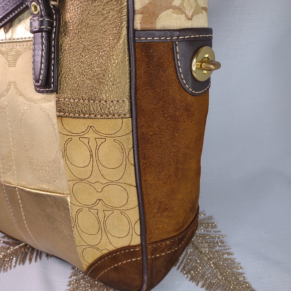 Golden Coach patchwork handbag. - Picture 5 of 8